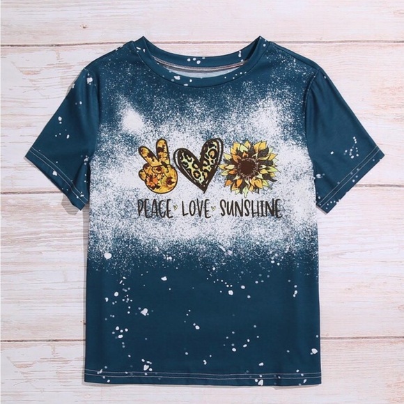 Sunflower and Letter Graphic Tee- Plus Size - Picture 1 of 5